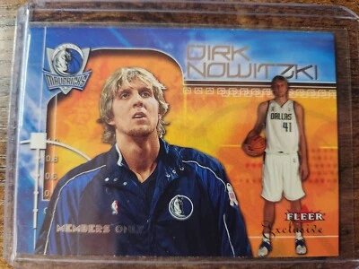 2001-02 Fleer Exclusive Dirk Nowitzki Members Only #116 Dallas Mavericks - Image 1 of 2