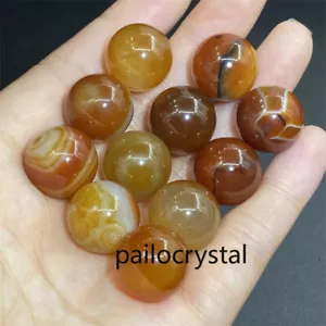 10 pz all'ingrosso palla di corniola naturale cristallo sfera Reiki guarigione 15 mm+ - Foto 1 di 12