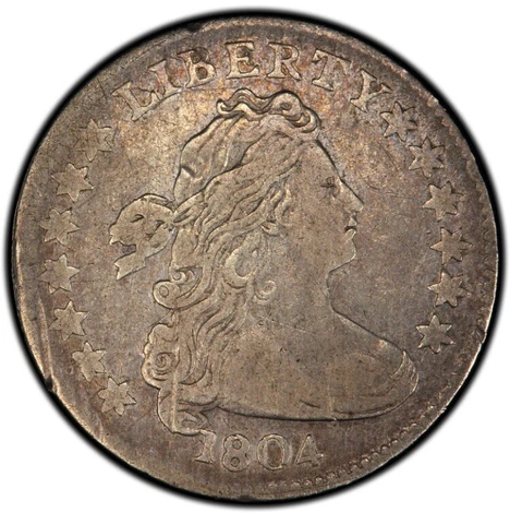 1804 10c draped bust dime 13 stars reverse PCGS VF20 Cover