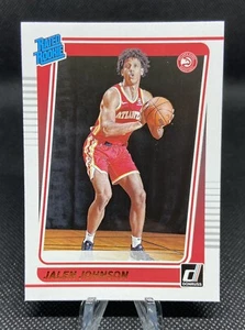 Jalen Johnson #231 RATED ROOKIE 2021-22 Panini Donruss Basketball Card Hawks RC - Afbeelding 1 van 2