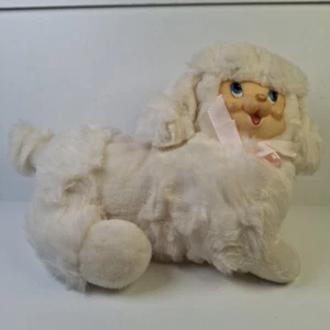 1980s Dan Dee Puppy Surprise Dan Dee Vintage White Plastic Face Puppy - Bild 1 von 19