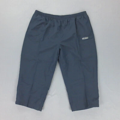 Short Vintage Y2K Adidas 3XL Bleu Marine Long Mini Logo Brodé Sportswear - Photo 1/4