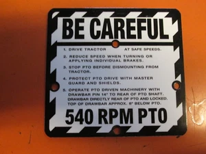 Placa Be Careful para tractores John Deere de 1959 a 1960 - Imagen 1 de 1