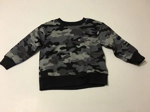 Camisa Top de Vellón para Niños Talla 18 Meses Gris Estampado Camuflado - Imagen 1 de 2