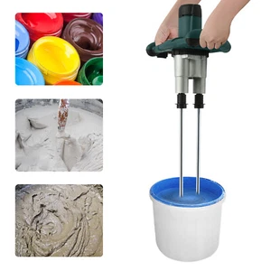 2800W Concrete Mortar Mixer Cement Grout Plaster Stirrer Double Paddle Mixer USA - Picture 1 of 24