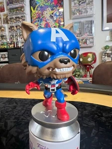 Funko Pop! Vinilo: Marvel - Capwolf Amazon Funkon #882 suelto sin ob - Imagen 1 de 5