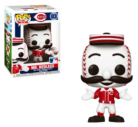Mr. Redlegs (Alternate Red Uniform) Cincinnati Reds MLB Mascots Funko Pop MLB 03 Cover