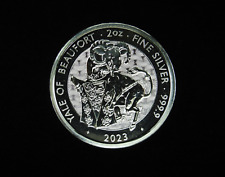 2023 2 oz Silver Coin YALE OF BEAUFORT 9999 Fine Ag £5 Royal Tudor Beasts