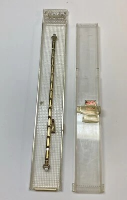 Correa de reloj Florentina vintage Speidel rellena de oro amarillo de 10kt nueva de Lote Antiguo Foto 1 de 3