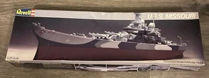 Revell USS Missouri 5010 1/720 Scale Model Kit Opened Box 100% Complete Vtg NOS - Picture 1 of 14