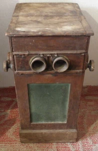 old wooden box for viewing photos - Picture 1 of 6