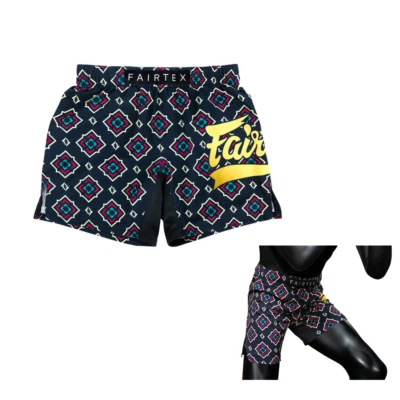 Fairtex AB21 Siam Bloom Muay Thai MMA Board Shorts Black Limited Edition - Image 1 of 4