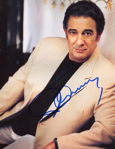 TENOR Placido Domingo autograph, In-Person signed photo Cover