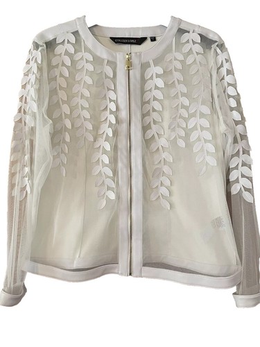 OFF WHITE Giacca Colleen Lopez con bellissimi dettagli bianchi taglia M