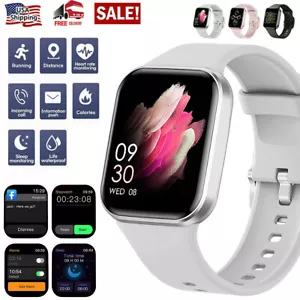 Bluetooth Sports Smart Watch Men Women Fitness Tracker Heart Rate Sleep Monitor - Picture 1 of 15