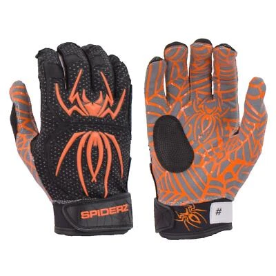 SMASH IT SPORTS Spiderz HYBRID Batting Gloves - Black/Orange