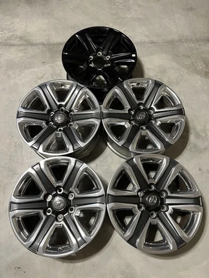 18” Toyota Tacoma Limited OEM Wheel Rim 75194 Grey Polished 18x7.5 4261104180 OE - Image 1 of 4