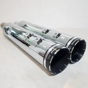 Khrome Werks 4.5" HP-Plus Silenciadores Deslizables Puntas Trazadoras Tapas de Extremo Harley Touring - Imagen 1 de 17
