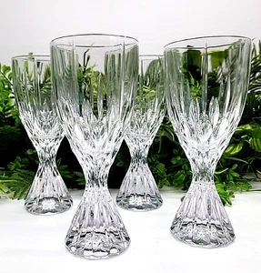 Set of 4 Mikasa Horizon Cut Crystal Goblets – Made in Austria - Picture 1 of 8