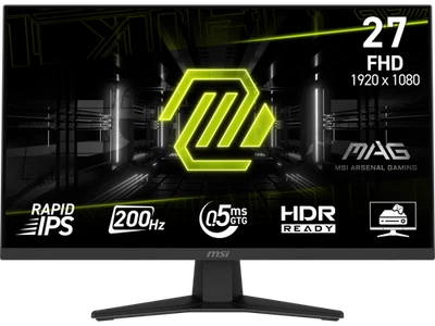 MSI Gaming Monitor 27" 200 Hz Rapid IPS FHD(1920 x 1080) 0.50 ms Adaptive-Sync, - Image 1 of 4