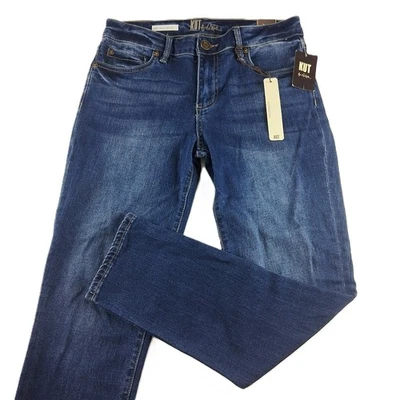 Kut From The Kloth Katy Ankle Straight Leg Jeans Women's Size 2 Dark Wash Denim - Image 1 of 4