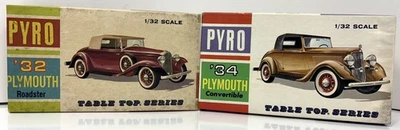 Lot of 2 Vintage Pyro Plymouth Roadster Convertible Kits - Image 1 of 2