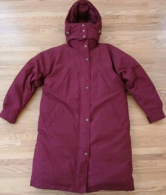 Cabelas Womens Premier Northern Goose Down Puffer Parka Red Coat Medium Gore-Tex - Image 1 of 4