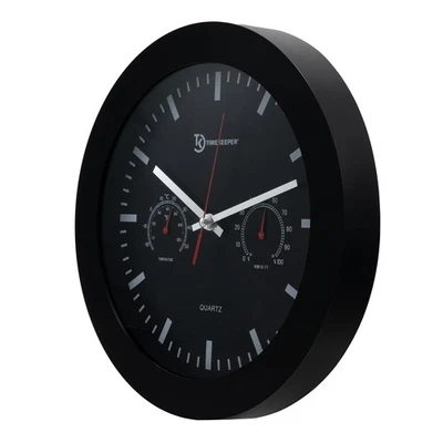 TIMEKEEPER 12" Temperature & Humidity Wall Clock - Image 1 of 4