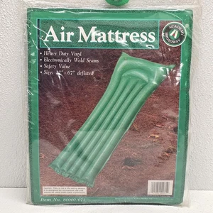 Vintage Academy Broadway Heavy Duty Vinyl Green Air Mattress No. 80000/071 - Picture 1 of 9