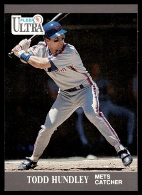 1991 Ultra #220 Todd Hundley - New York Mets - Image 1 of 2