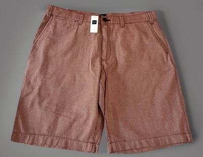 Gap Men's 100% Cotton Red Checkered Shorts SZ 34 NWT - Image 1 of 4