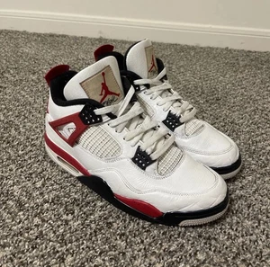 Size 10.5 - Nike Air Jordan 4 Retro Red Cement B13 - Picture 1 of 7