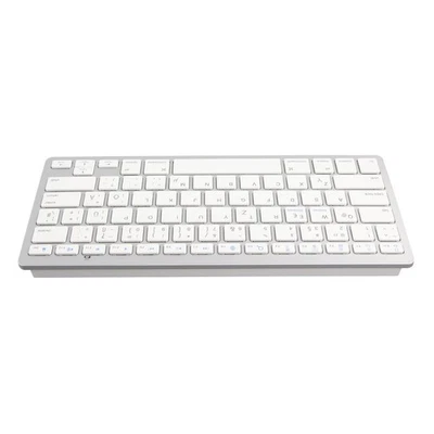 Wireless Keyboard Mini 78 Keys Thin Portable White Computer Keyboards For - Image 1 of 4