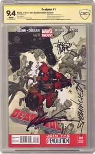 Deadpool 1B Bachalo 1:50 Variant CBCS 9.4 SS Liefeld/ Moore/ Nicieza 2013 - Picture 1 of 2