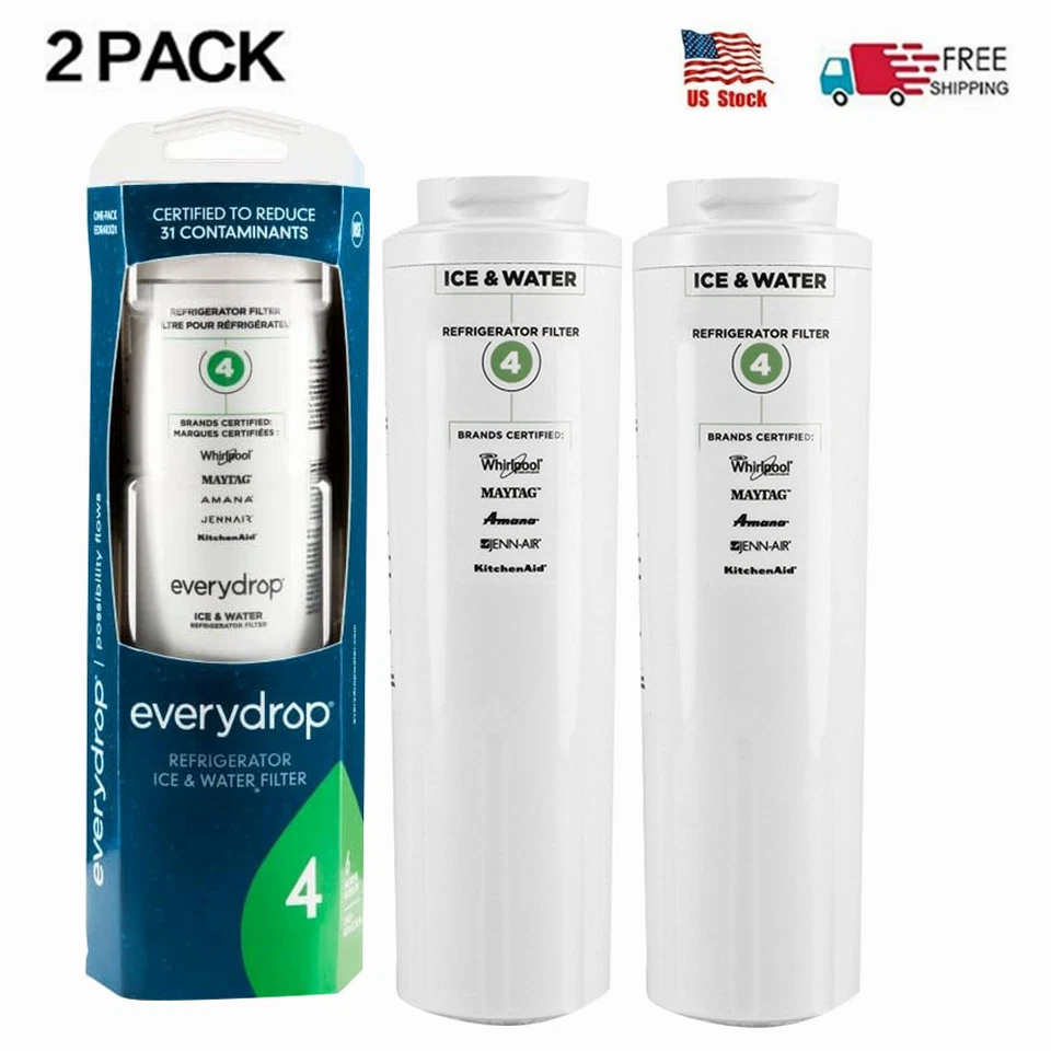 SVIRSON ΕDR4RXD1 Refrigerator Wate Filter 4 Replacement New FREE SHIP, 2 PACK