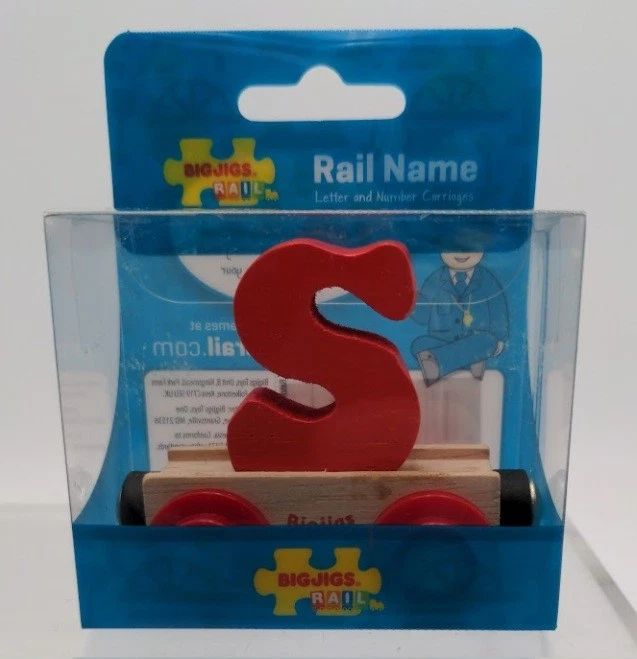 Big Jig Rails BR119 Rail Nombre "S" Artesanía Coche de Madera 3 + Años Foto 1 de 1
