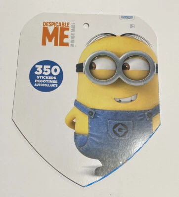 Despicable Me Minion Made Movie Kids Birthday Party Favor 350 Sticker Book New - Image 1 of 4