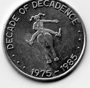 Mardi Gras Doubloon Tafluma Marching Club 1985 Aluminum - Picture 1 of 2