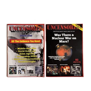 2 x Uncensored Magazines Issues 73 75 All The Evidence You Need Nuclear War Mars - Picture 1 of 11