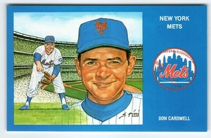 Postal de béisbol 1969 de los Mets de Nueva York Susan Rini Don Cardwell edición limitada sin usar - Imagen 1 de 2