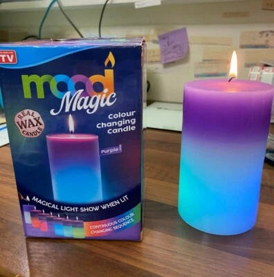 Magic Candle Rainbow Colors only when lit with actual flame QLD Stock