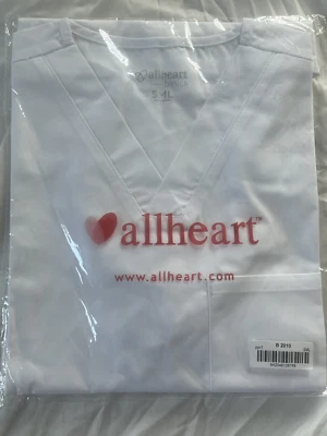 Blusa Médica Allheart Unisex Básica Blanca B2010 Talla Pequeña Foto 1 de 2