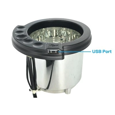 Raffel Systems ICH ULBL 01 Power Recliner Dimple Cup Low Profile Holder with USB - Image 1 of 4