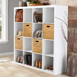 new 16-Cube Storage Organizer, White Texture - Picture 1 of 24