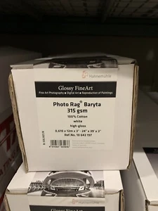 Hahnemuhle Photo Rag Baryta 24” X 39’ Roll Inkjet Paper Canon, Epson HP - Afbeelding 1 van 1
