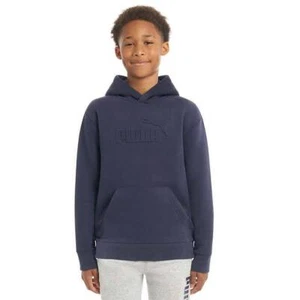 NEU NEU MIT ETIKETT PUMA Big Logo Jungen Jugend Fleece Hoodie Junior Medium L 14/16 MARINEBLAU - Bild 1 von 1
