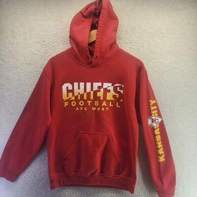 Sudadera con Capucha Kansas City Chiefs Para Hombres Mediana Roja NFL Fútbol Pullover Swift Foto 1 de 4