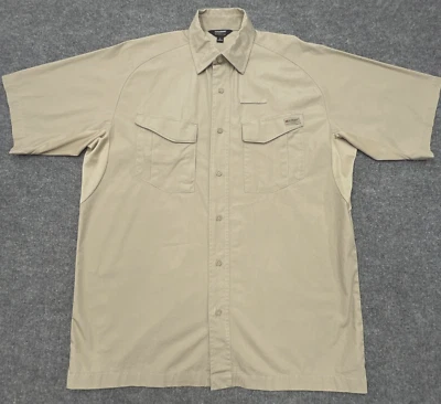 BLACKHAWK! Warrior Wear Tactical Shirt Mens L Khaki Short Sleeve Gusset Armpits - Image 1 of 4