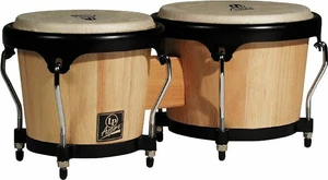 Bongos de madera natural de percusión latina aspire - Imagen 1 de 2