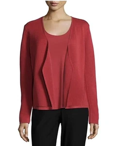 NWT $378 Eileen Fisher Angled Organic Shaped Jacket Size Large - Picture 1 of 3
